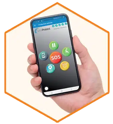 Application PTI SafeProtect protection travailleur isolé