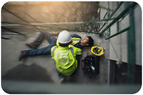 Accident travailleur isolé secouru grâce au DATI